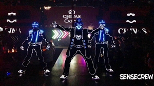 America's Got Talent Contrôleur sans fil Lumières LED Balance Dance Costume, Future Led Light Tron Dance Suit - Product Image 6