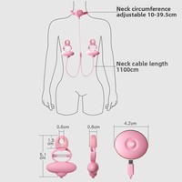 Yunman Xuanwu Nippelklemmen Vibrations-Bruststimulations-Halsband SM-Trainingsausrüstung USB-Aufladbares Sexspielzeug
