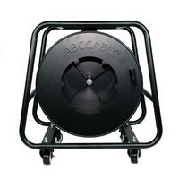 ABCCABLS Nouveau chariot porte-câbles robuste avec roues, cadre métallique renforcé, pour câbles audio de scène