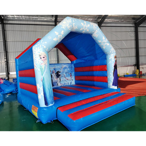 Castillo Inflable Personalizado con Logotipo, Color Azul, para Niños Pequeños, Casa de Brinco Inflable, Castillo Inflable Comercial - Product Image 1