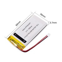 Baterai Li-polymer Isi Ulang OEM 1500mAh 5.55Wh 563567 563465 3.7V Ultra Tipis Bersertifikasi KC IEC62133 untuk Headset VR