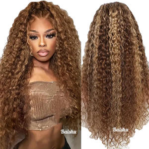Perruque longue bouclée africaine effet piano, dentelle HD, styles brésiliens et vietnamiens pour femmes noires, vente en gros d'usine - Product Image 3