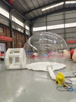 Paradis des enfants, dôme gonflable géant transparent en forme d'igloo, tente à bulles en PVC, matériau résistant aux UV, imperméable, ignifuge