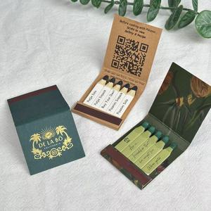 Bâtons de papier personnalisés support en vrac livres <span class=keywords><strong>d</strong></span>'<span class=keywords><strong>allumettes</strong></span> imprimés personnaliser publicité hôtel promotion matchbook - Product Image 3