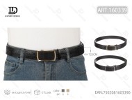 Cintura da uomo 4 cm 125 cm Nera con fibbia automatica in acrilico Stile casual Durevole Modellata in un unico pezzo - Product Image 3