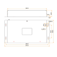 Controlador de reproductor multimedia Novastar Taurus serie TB60 USB 4G Wifi con pantalla multitáctil para aplicaciones de centro comercial