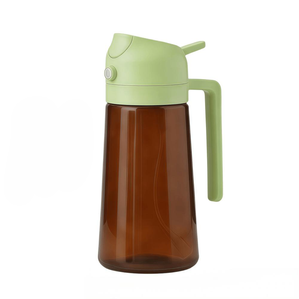 brown bottle - green cover