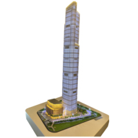 Mini miniatura de alta calidad para negocios financieros, Centro de Plaza, mesa de arena, modelo de personalización, proporciona Marketing y cotización