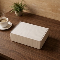 Boîtes d'expédition en carton ondulé blanc écologiques et dégradable de luxe avec options d'impression personnalisée et de gaufrage