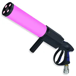 SHTX Handheld Co2 Gun With Led Rgb Light Carbon Dioxide Dj Bar Cannon Gun C02 Atmosphere Props Party Dry Ice Spray Smoke Jet Gun