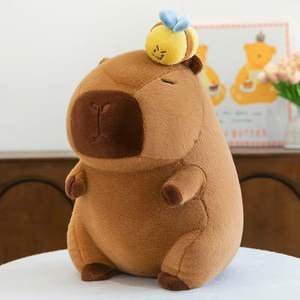 Paquete Variado de Peluches de Capibara - Adorables Muñecos Rellenos de Algodón PP con Correas y Decoración Surtidas para Decoración Unisex - Product Image 5