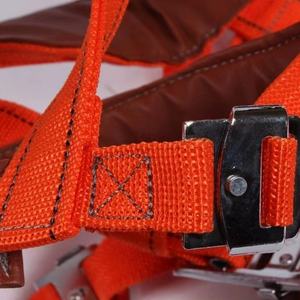 Harnais de sécurité rouge à cinq points pour travaux en hauteur, protection antichute, escalade et construction extérieure - Product Image 2