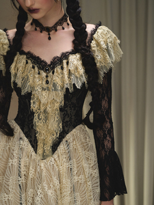 Collezione Industriale Retrò Francese Personalizzabile con Reso Limitato nel Tempo, Antistatica, Vita Stretta, Stile <span class=keywords><strong>Lolita</strong></span> B77 - Product Image 3