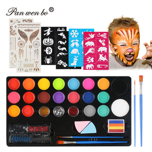 Panwenbo-<span class=keywords><strong>Kit</strong></span> de <span class=keywords><strong>peinture</strong></span> corporelle professionnelle, 20 couleurs, pour Halloween - Product Image 2