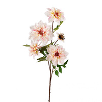 Kunstmatige Dahlia Bloem, Lange Steel Staande Bloemen voor Bruiloft Feest DIY Krans Bloemstuk Huisdecoratie