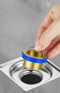 Siphon de sol universel moderne avec couvercle d'étanchéité interne, anti-parfum et anti-nuisibles, pour tuyau d'évacuation des toilettes, filtre de canalisation et anti-refoulement d'odeurs - Product Image 6