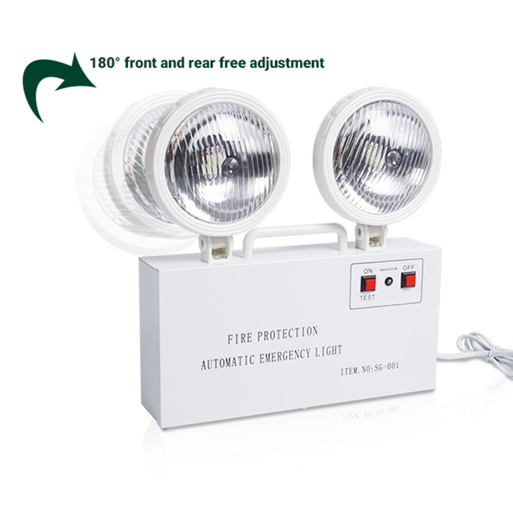 Высококачественный ABS Регулируемый двойной наконечник для комнатной школы Smd перезаряжаемый светодиодный аварийный светильник