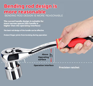 Juego de llaves de vaso mecánicas de 150 piezas, herramientas manuales que incluyen combinación y destornillador para reparación de automóviles - Product Image 5