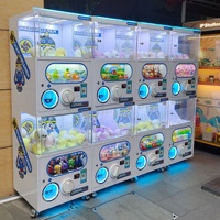 Distributeur automatique électronique de jouet de Gacha Gachapon de capsule de double couche de jeu à pièces avec la vitrine