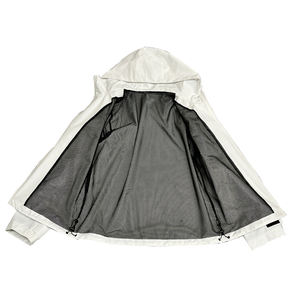 Vestes d'extérieur coupe-vent personnalisées en coque rigide blanche pour hommes, fabricant de coupe-vent - Product Image 4