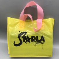 Sacs de faveur de fête en plastique pour anniversaire, sac de cadeau Pastel friandises bonbons avec poignées