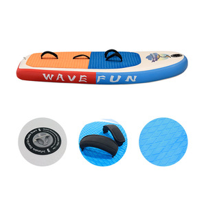 เวฟ ฟัน บอร์ดโต้คลื่นเป่าลมขนาด 156 ซม. x 69 ซม. บอร์ด EVA กันลื่นสำหรับใช้ในทะเลสาบ แม่น้ำ และกลางแจ้ง - Product Image 5