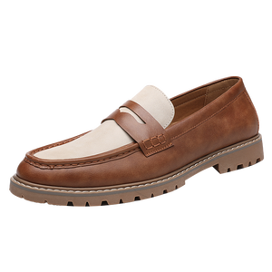 Chaussures décontractées à enfiler type mocassins Penny, tailles 39-46, design classique durable, en cuir synthétique, chaussures habillées - Product Image 6