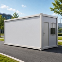 Maison préfabriquée en conteneur de technologie avancée, 20 pieds, 40 pieds, extensible, modulaire, pour logement social
