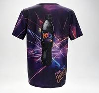 T-shirt imprimé tendance motif néon laser cool séchage rapide respirant manches courtes décontracté streetwear jeune homme quotidien soirée