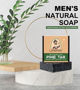Barra <span class=keywords><strong>de</strong></span> jabón negra Natural <span class=keywords><strong>de</strong></span> alquitrán <span class=keywords><strong>de</strong></span> pino a base <span class=keywords><strong>de</strong></span> hierbas orgánicas <span class=keywords><strong>de</strong></span> Etiqueta Privada, efecto blanqueador hidratante sólido, esencial sin crueldad para hombres - Product Image 5