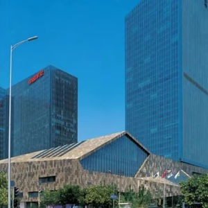 Muro de cortina de vidrio de doble acristalamiento de estilo chino moderno, marco de aleación de aluminio al mejor precio <span class=keywords><strong>para</strong></span> decoración Exterior de Casa Hotel - Product Image 1