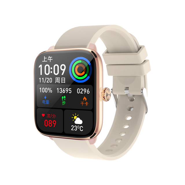 T20 Smart Watch 2023 Cheap Price for Men Women 1.96'' Large Screen BT Call Smartwatch Custom Watch Face Heart Rate Sleep Monitor