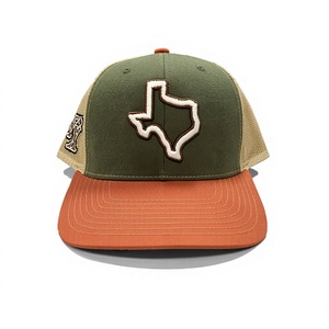 Casquette de camionneur bicolore à profil moyen avec broderie 3D ajustable et dos en maille, fabriquée au Vietnam, pour adultes, idéale pour les activités sportives quotidiennes en extérieur. - Product Image 1