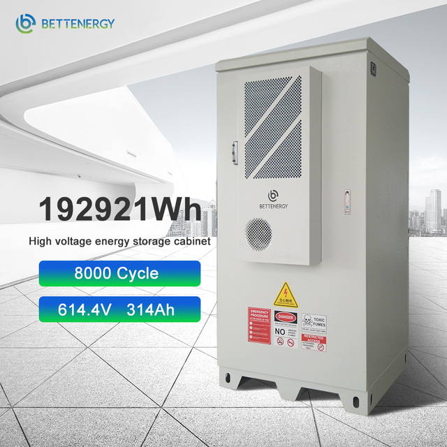 BETTENERGY Industrial and Commercial Energy Storage 192kWh Battery Cabinet for Outdoor Applications