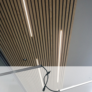 Panneau à lamelles LED pour décoration intérieure Panneau d'insonorisation mural en <span class=keywords><strong>bois</strong></span> Painel Acupanel Led Panneaux acoustiques pour studio - Product Image 6