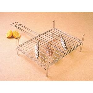 GRIL DOUBLE 27x37 cm avec FILET ROND Accessoires d'intérieur - Product Image 4