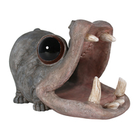 Vente en gros de décoration de jardin Décoration de jardin amusante Tuyau de descente d'hippopotame Décoration d'extension de gouttière Gardien de gouttière Bec de pluie étendu
