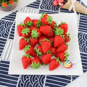 <span class=keywords><strong>Fraise</strong></span> artificielle réaliste, <span class=keywords><strong>fraise</strong></span> rouge réaliste, <span class=keywords><strong>faux</strong></span> <span class=keywords><strong>fruit</strong></span> pour la décoration de la maison, de la cuisine, les accessoires de photographie - Product Image 3