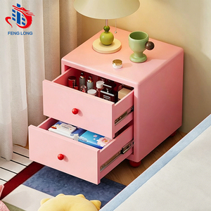Comodino in Metallo Colorato e Carino con 2 Cassetti, Mobiletto in Acciaio per <span class=keywords><strong>Cameretta</strong></span> Bambini e Neonati, Vendita Diretta dalla Fabbrica - Product Image 1