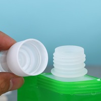 Bouteille d'eau ultralégère pliable en silicone de 16 oz avec bouchon à vis pour le camping et la randonnée