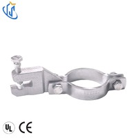 Support de suspension en boucle UTT20Q en acier au carbone pour la retenue sismique des conduites d'eau CVC dans les projets de bâtiments commerciaux