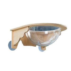 Lit pour chat transparent en forme de capsule spatiale, hamac en bois massif avec ventouse pour fenêtre, respirant et pratique pour les quatre saisons - Product Image 2