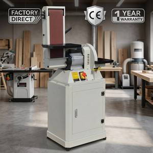 6x48" Benchtop Belt <strong>Disc</strong> <strong>Sander</strong> with Cabinet Base | [CE Certified] 1.1kW Industrial Woodworking Sanding Machine BDS-612-B - Product Image 1