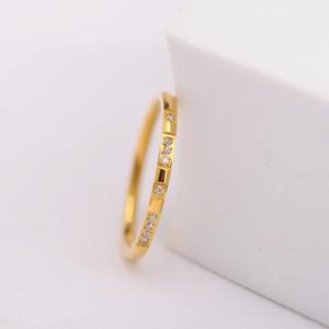 Anillos Romy de banda de zirconia de acero inoxidable sin deslustre - Product Image 4