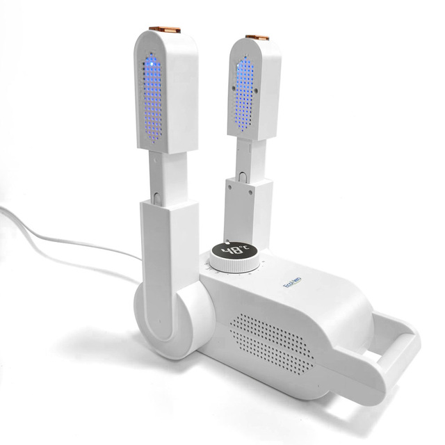 Electric Shoe Boot Dryer 2 Hoses Household RV Use Plastic Portable Foldable Timer Warm Drying Sanitize Odor Eliminator 1 Year