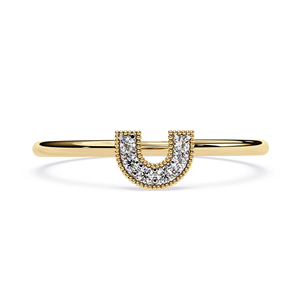 Anillo Solitario con Diamante Cultivado en Laboratorio, Corte Redondo, con Hombros en Forma de Catedral - Product Image 6