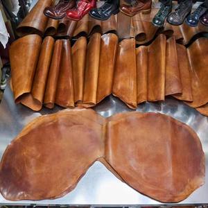 Cuero de caballo con textura de cera de aceite, piel de nalgada de caballo curtida vegetalmente de primera capa, cuero genuino hecho a mano, <span class=keywords><strong>Cordovan</strong></span> anti-pilling. - Product Image 2