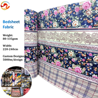 Tissu en microfibre de polyester tissé imprimé pigmentaire de 225 cm pour draps de lit et textiles de maison - Vente en gros
