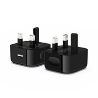 Adaptateur de chargeur USB-A HNT 5V 2A 10W avec prise UK, alimentation USB portable certifiée CE UKCA pour téléphones mobiles et autres appareils