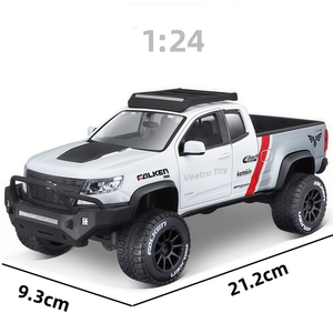 Modèle de <span class=keywords><strong>voiture</strong></span> miniature authentique sous licence <span class=keywords><strong>MaiSto</strong></span>, échelle 1:24, Colorado ZR2 2017, en métal, jouet, ornement, décoration, modèle de pick-up - Product Image 1